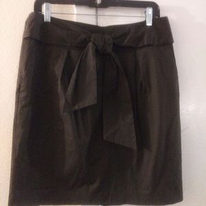 Chocolate Pleated Skirt